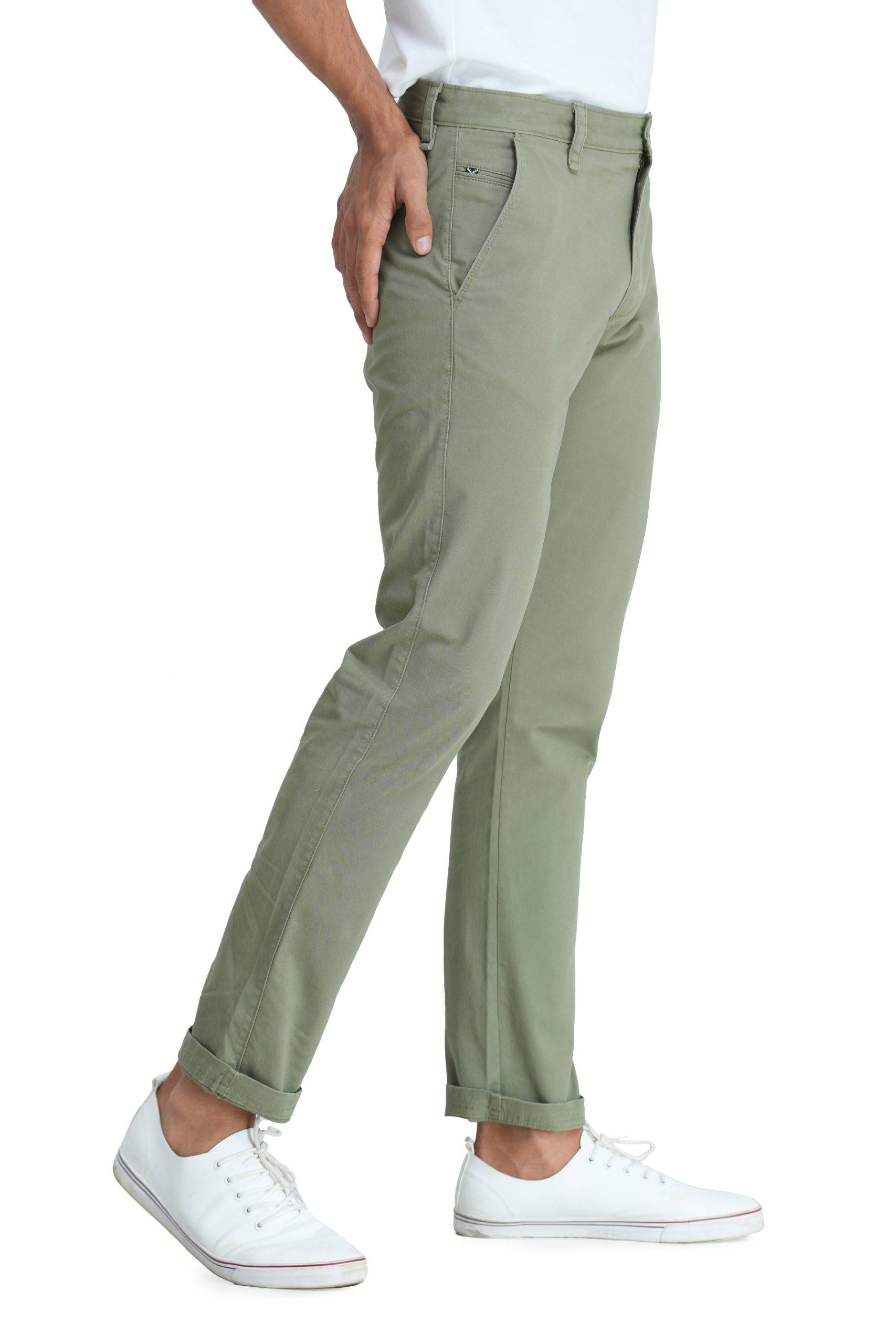 Premium Casual Stretch Chino Pant- Light Olive