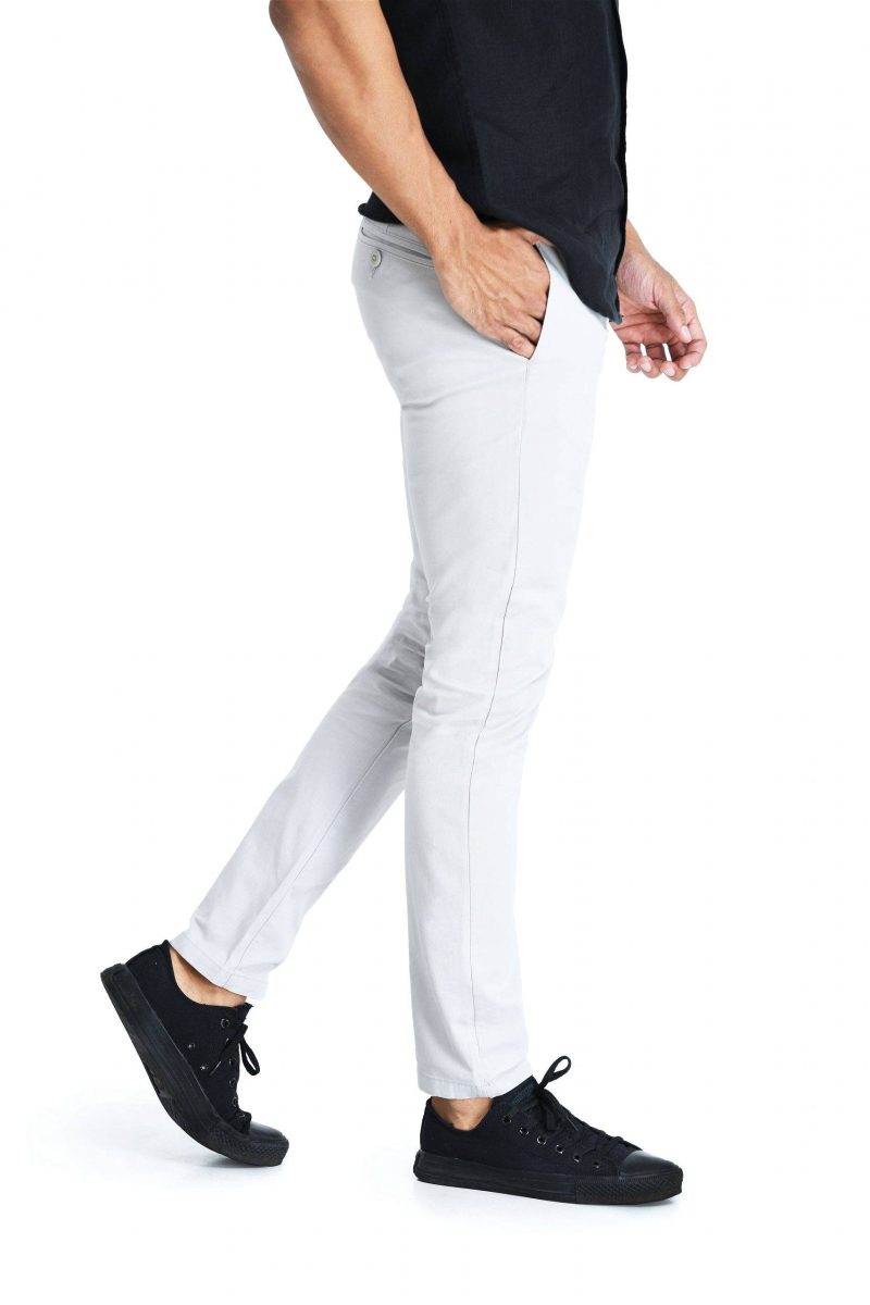 Men's Chino Pant - Light Grey - Image 4