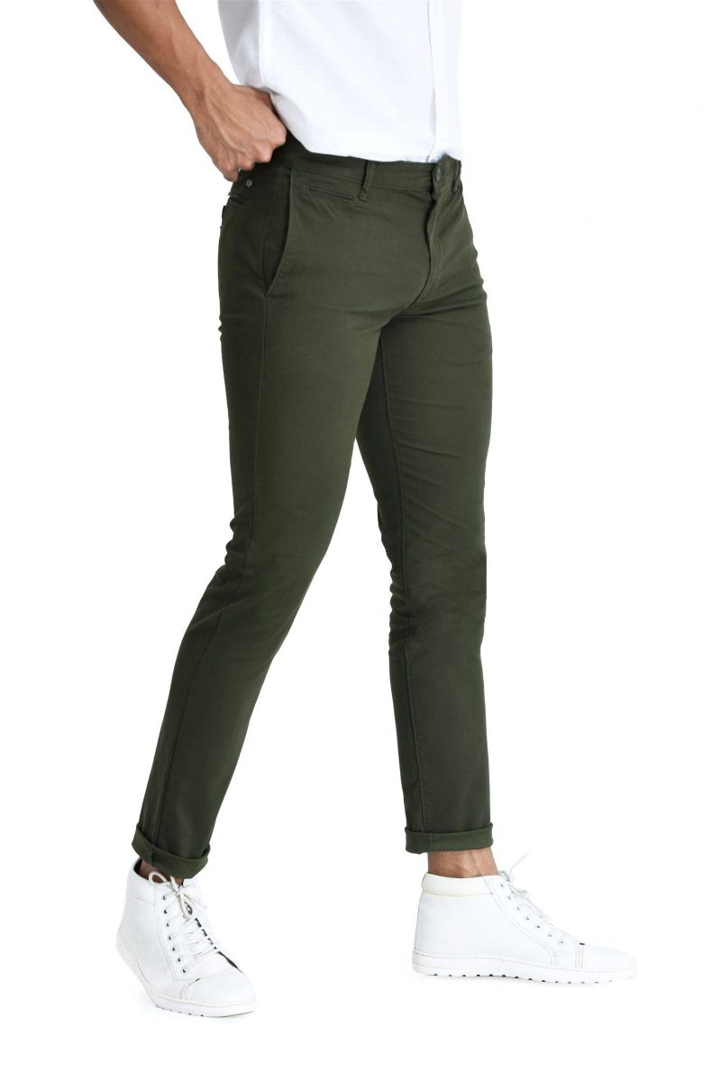 Men's Chino Pant- Dark Green - Image 2