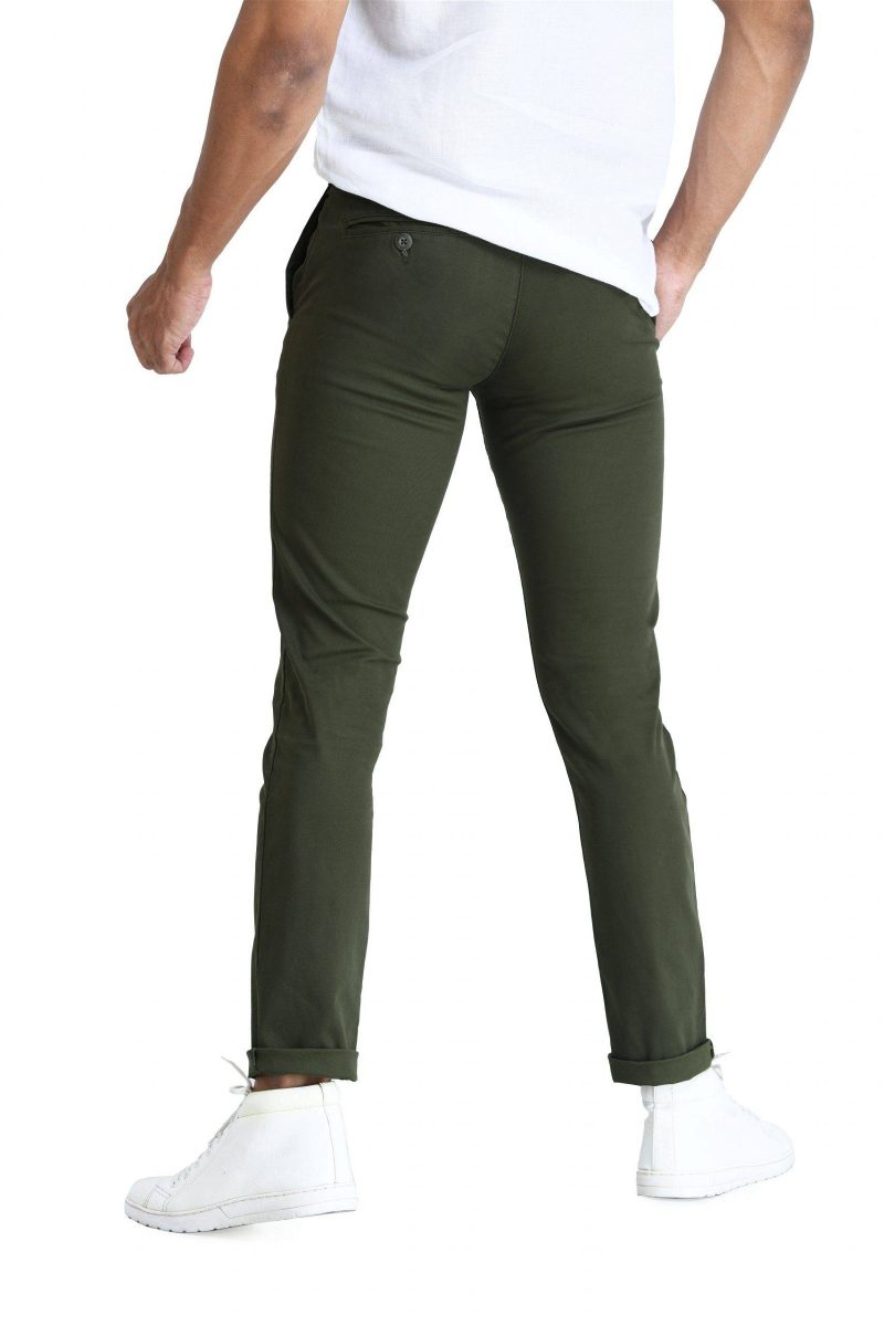 Men's Chino Pant- Dark Green - Image 4