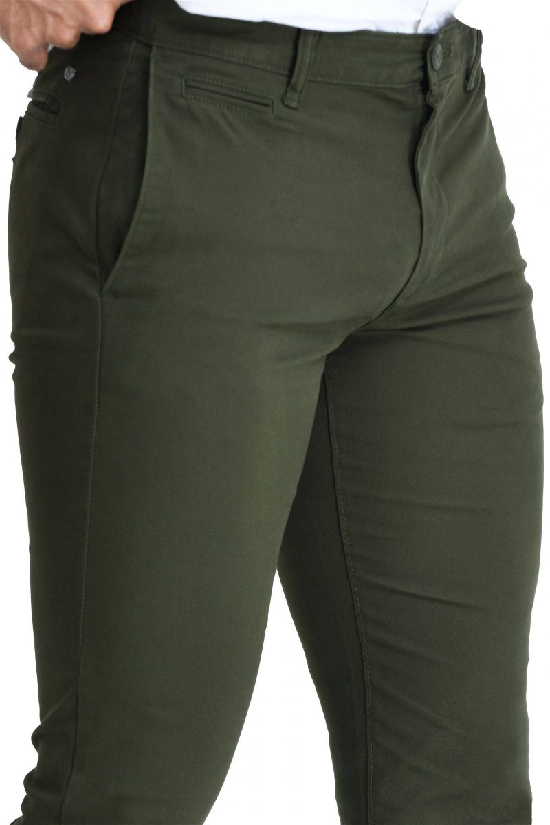 Men's Chino Pant- Dark Green - Image 5