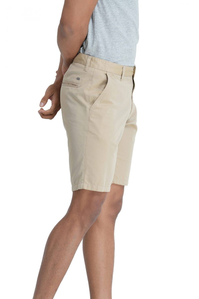 Men's Slim Fit Chino Short - Beige 25 - Image 4