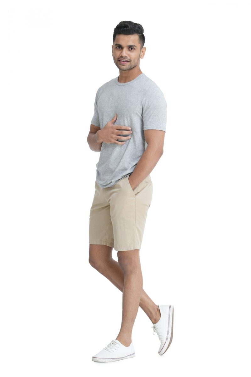 Men's Slim Fit Chino Short - Beige 25
