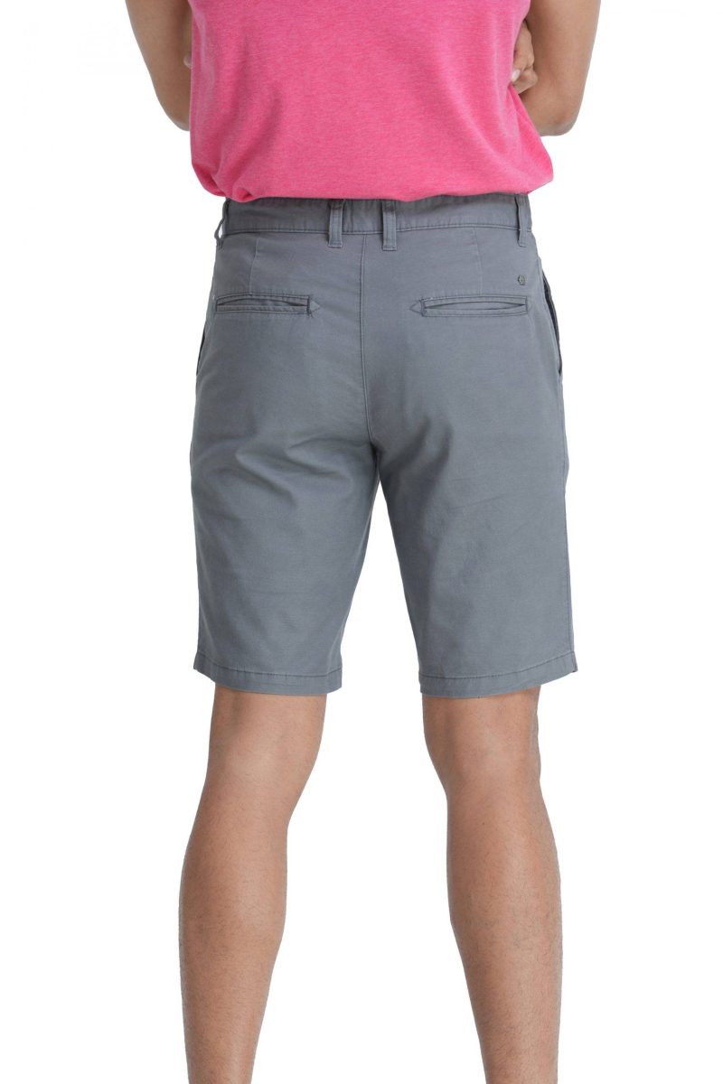 Men's Slim Fit Chino Short - Grey 20 - Image 4