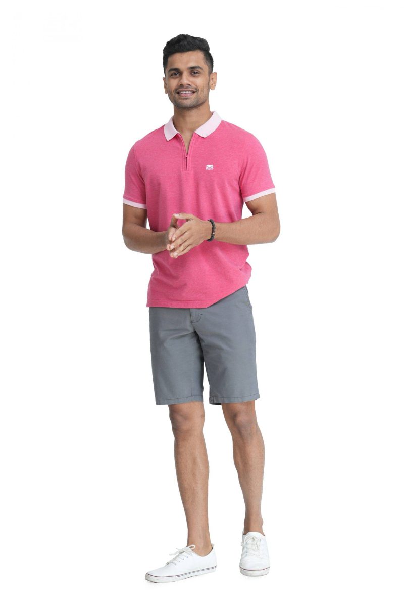 Men's Slim Fit Chino Short - Grey 20