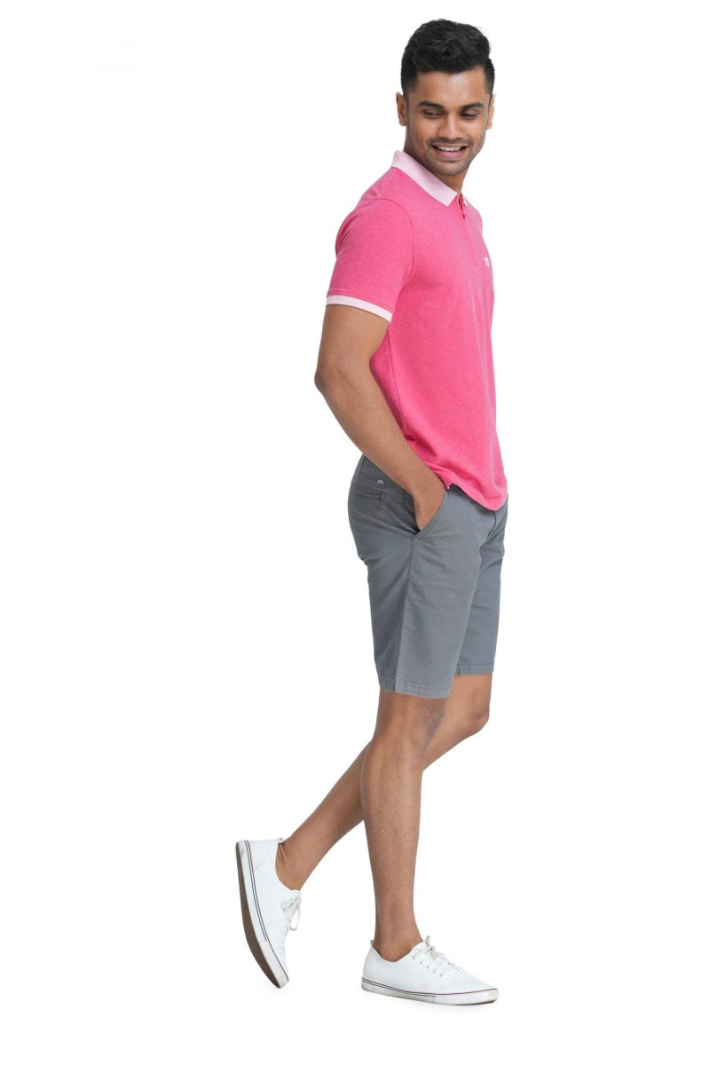 Men's Slim Fit Chino Short - Grey 20 - Image 5