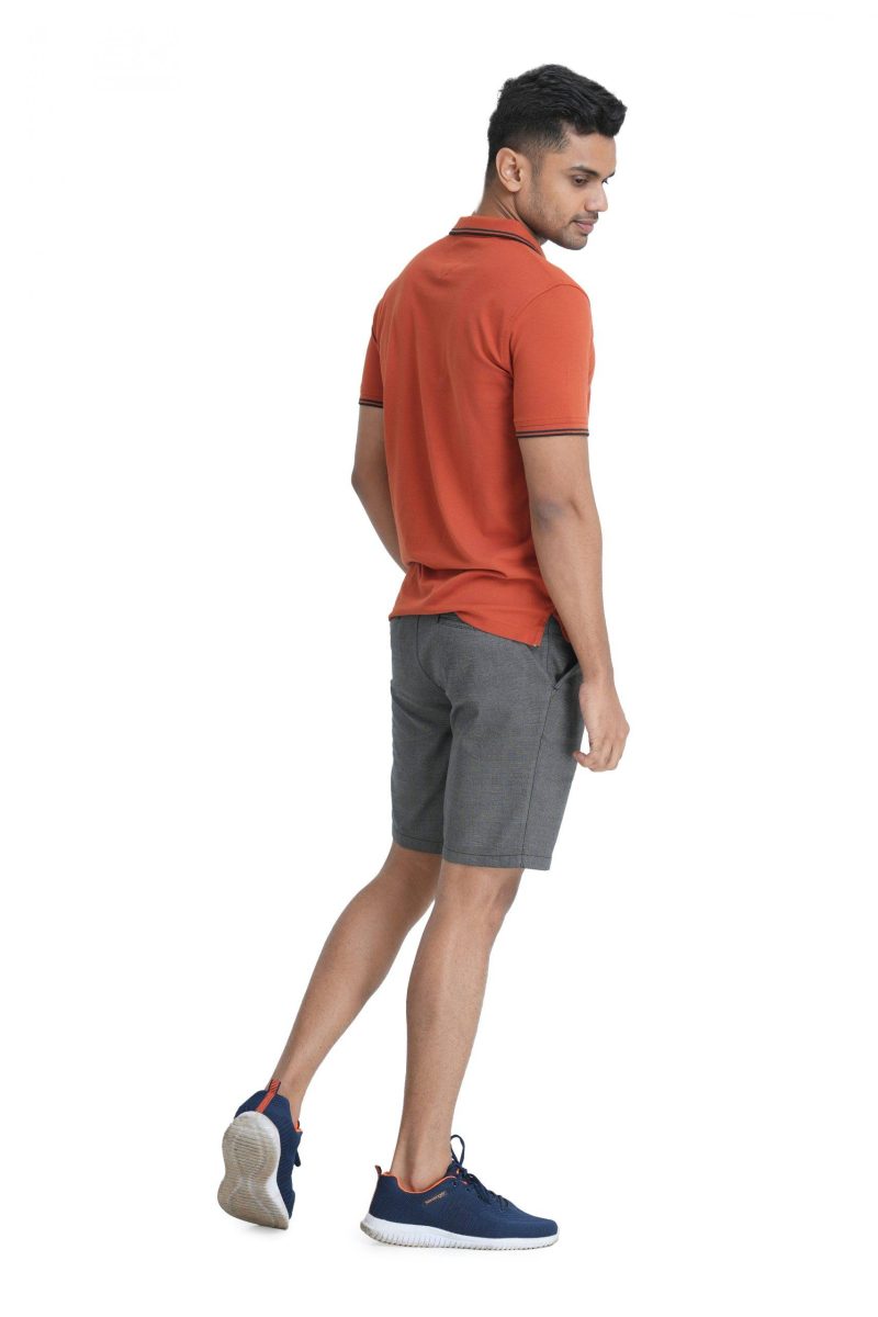 Men's Slim Fit Chino Short - Black 11 - Image 4