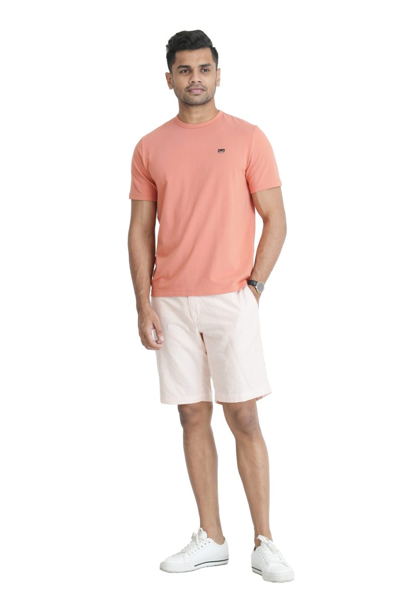 Men's Oxford Short - Orange Stripes
