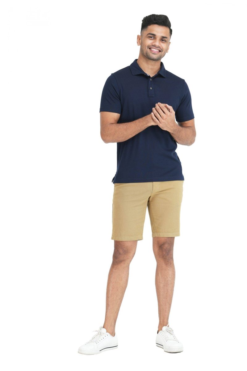 Moose Premium Cotton Polo T-Shirt - Night Blue