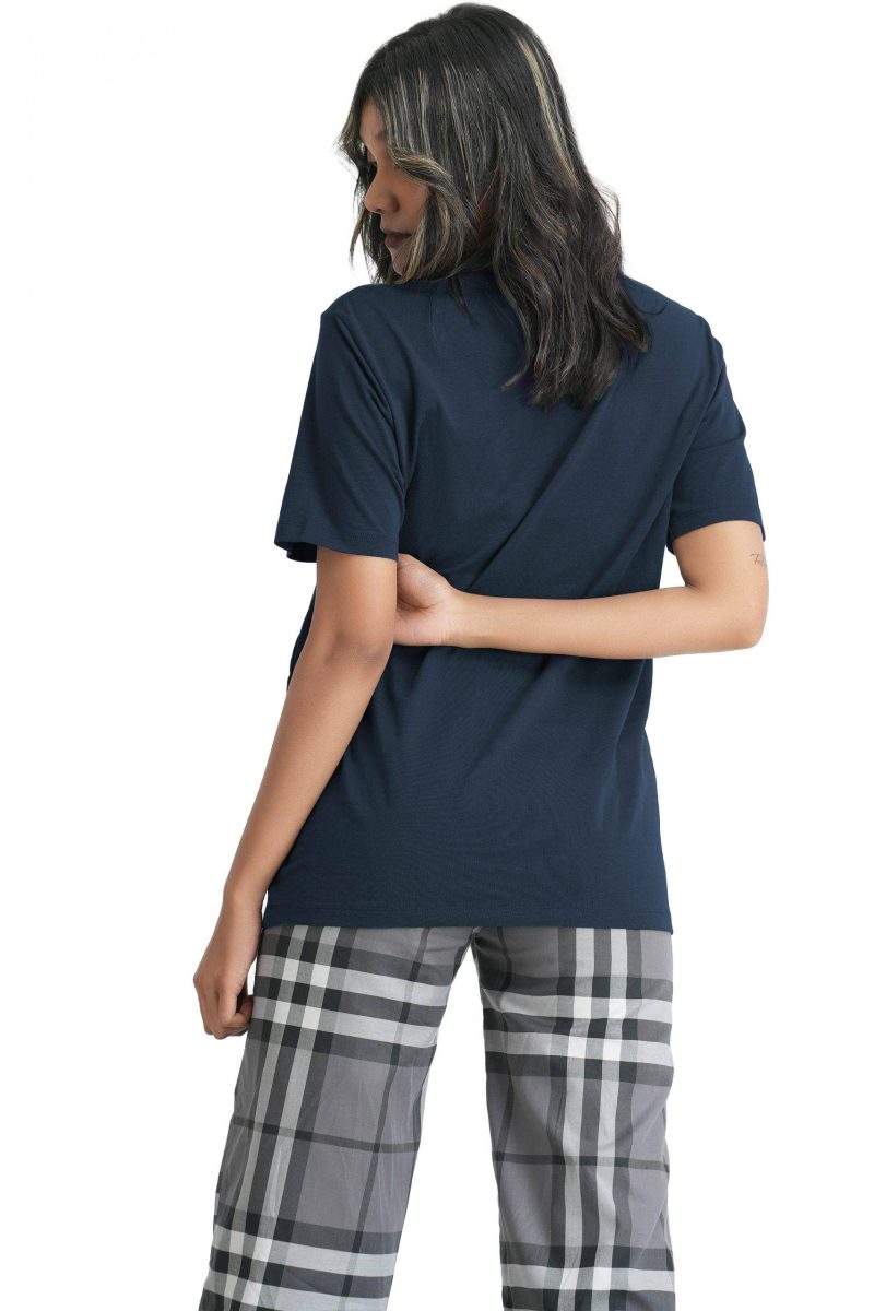 Comfort Fit Crew Neck T-shirt - Classic Blue - Image 3