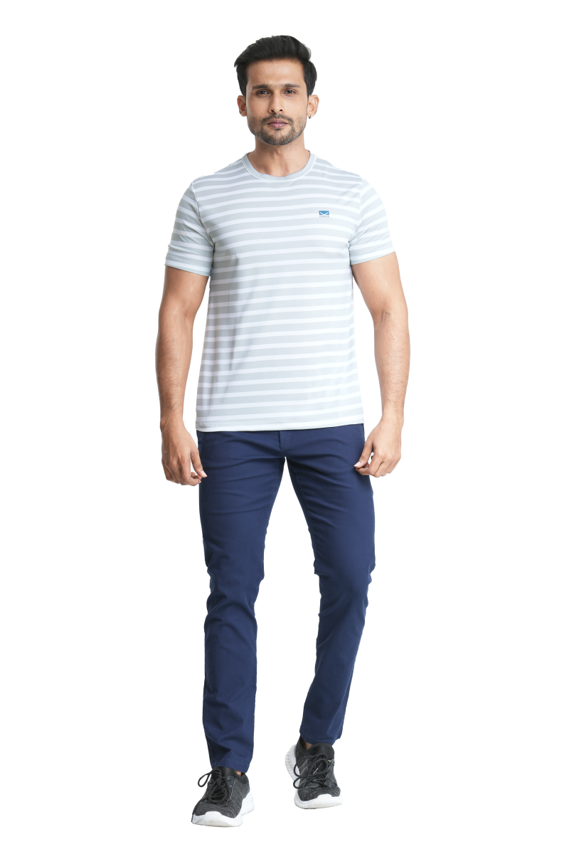 Comfort Fit Crew Neck Synthetic T-Shirt - M083