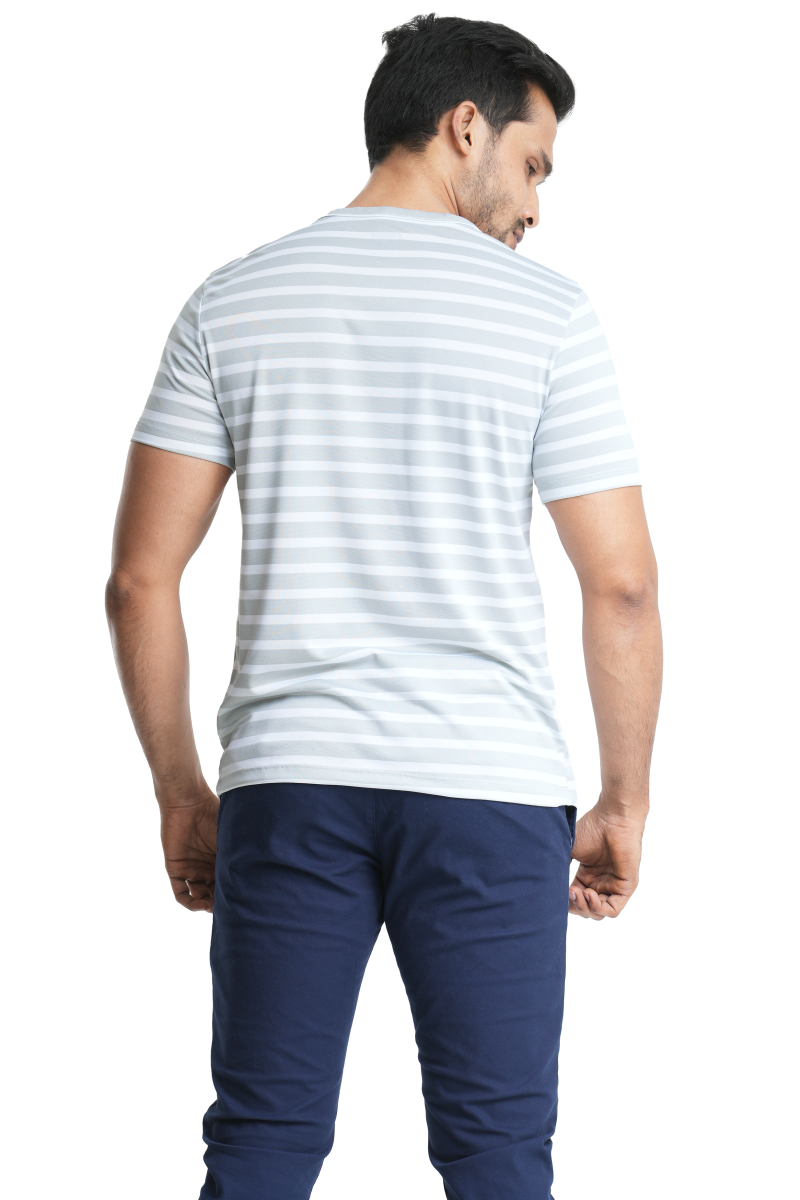 Comfort Fit Crew Neck Synthetic T-Shirt - M083 - Image 4