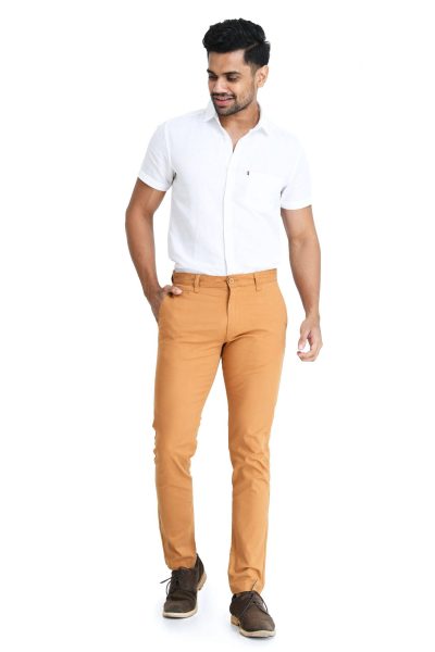 Men's Chino Pant - Red Orange