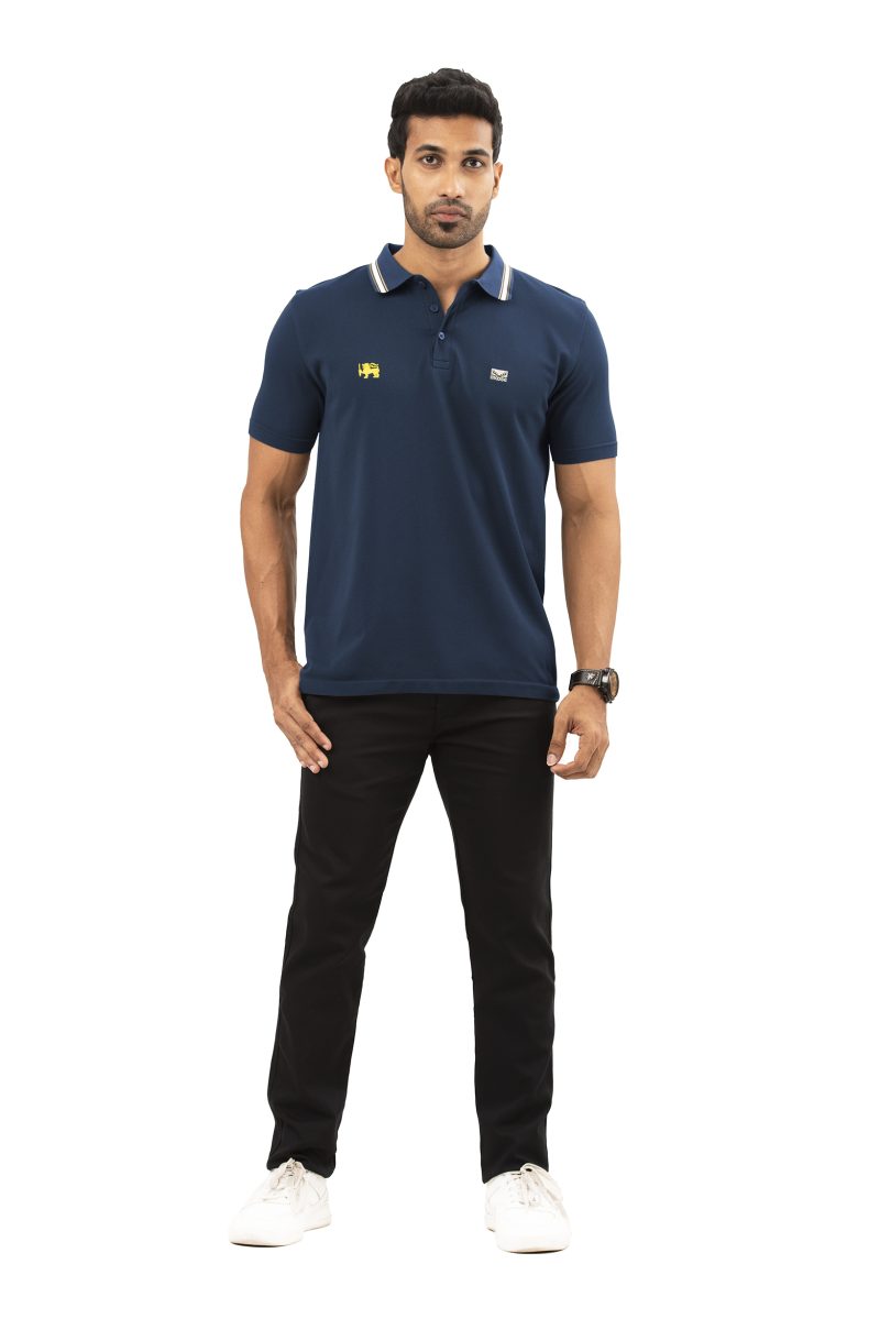 Moose Men's Seamless Slim Fit Polo T-Shirt - Campanula