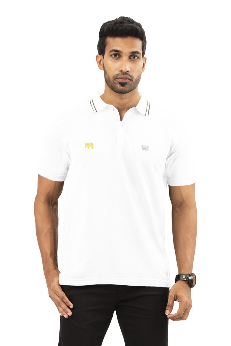 Moose Men's Seamless Slim Fit Polo T-Shirt - Snow White - Image 2