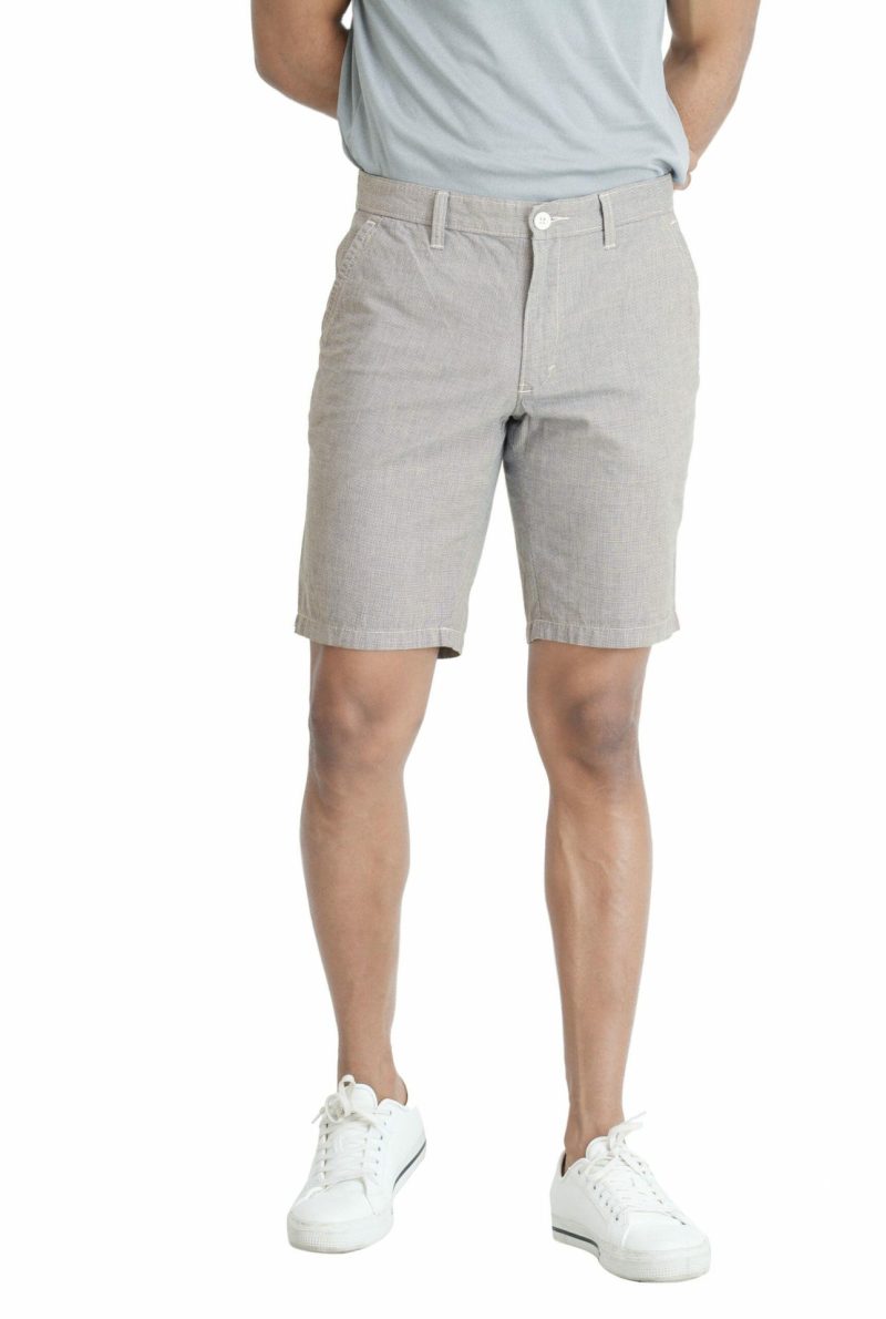 Men's Slim Fit Chino Short - Cream 14 - Image 2