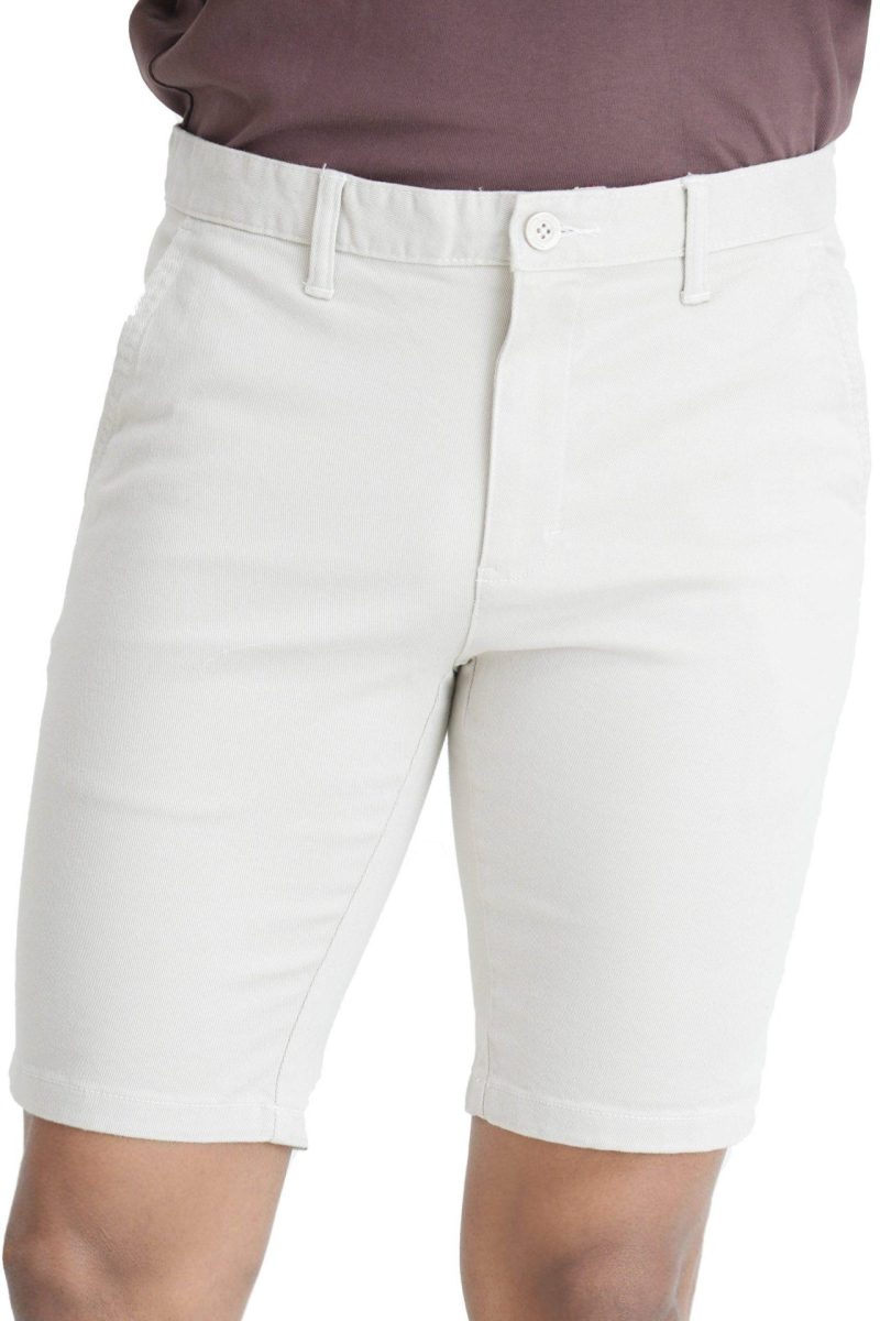 Men's Slim Fit Chino Short - Peach 4 - Image 3