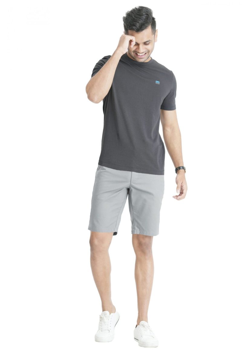 Men's Slim Fit Chino Short - Light Grey 2