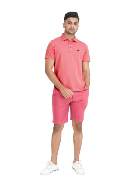 Men's Slim Fit Chino Short - Rose Wood 3