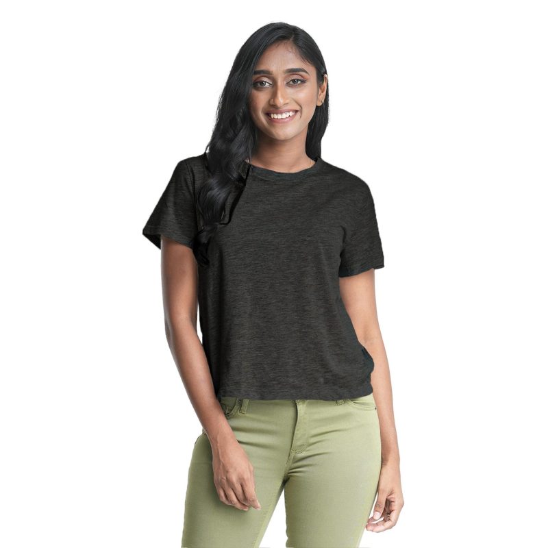 Women's Crew Neck T-Shirt - Charcoal Heather