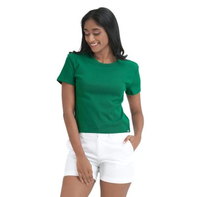 Women's Slim Fit T-Shirt - Forest Green