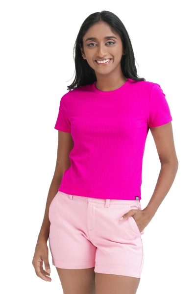Women's Slim Fit T-Shirt - Bright Magenta