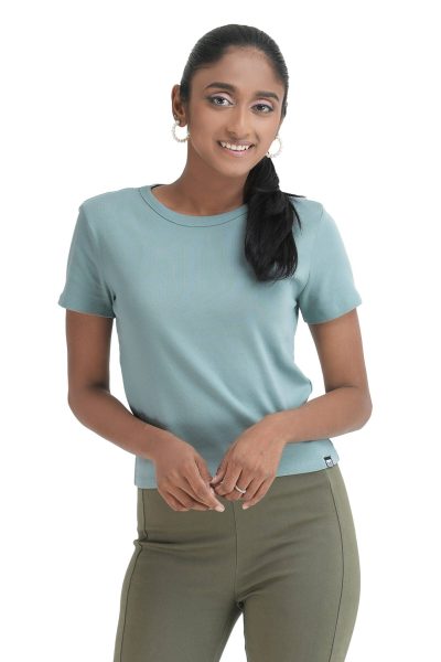 Women's Slim Fit T-Shirt - Dove Blue