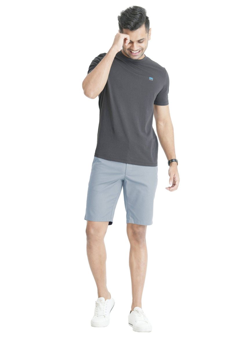 Men's Slim Fit Chino Short - Lilac Blue 2