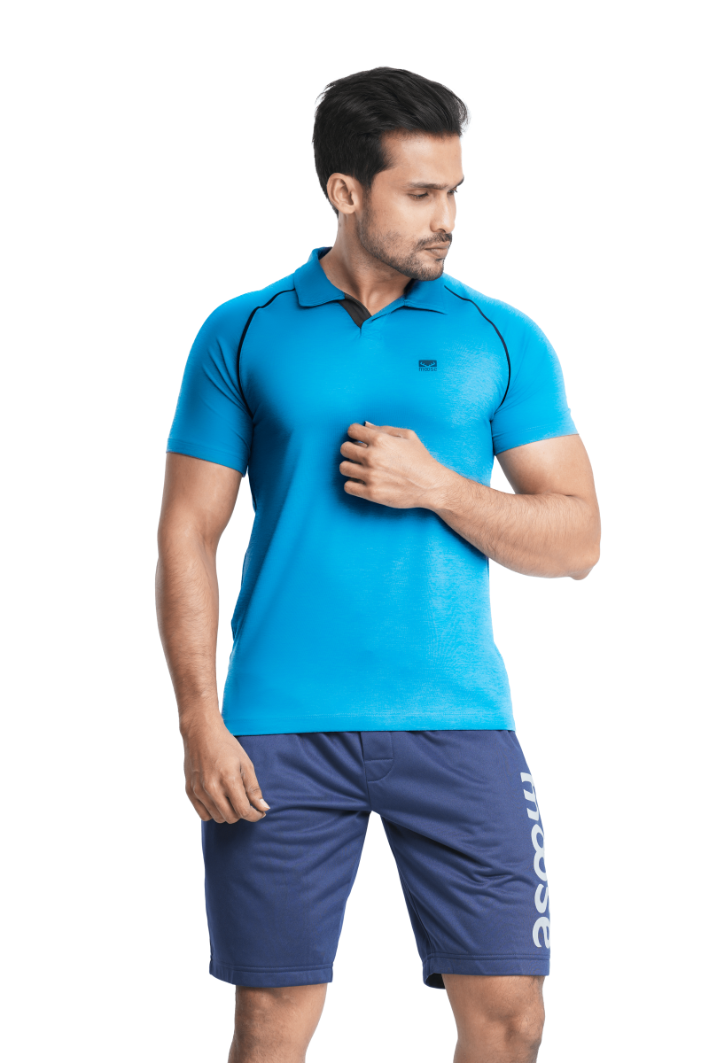 Sport Polo T- Shirt - Olympic Blue - Image 2
