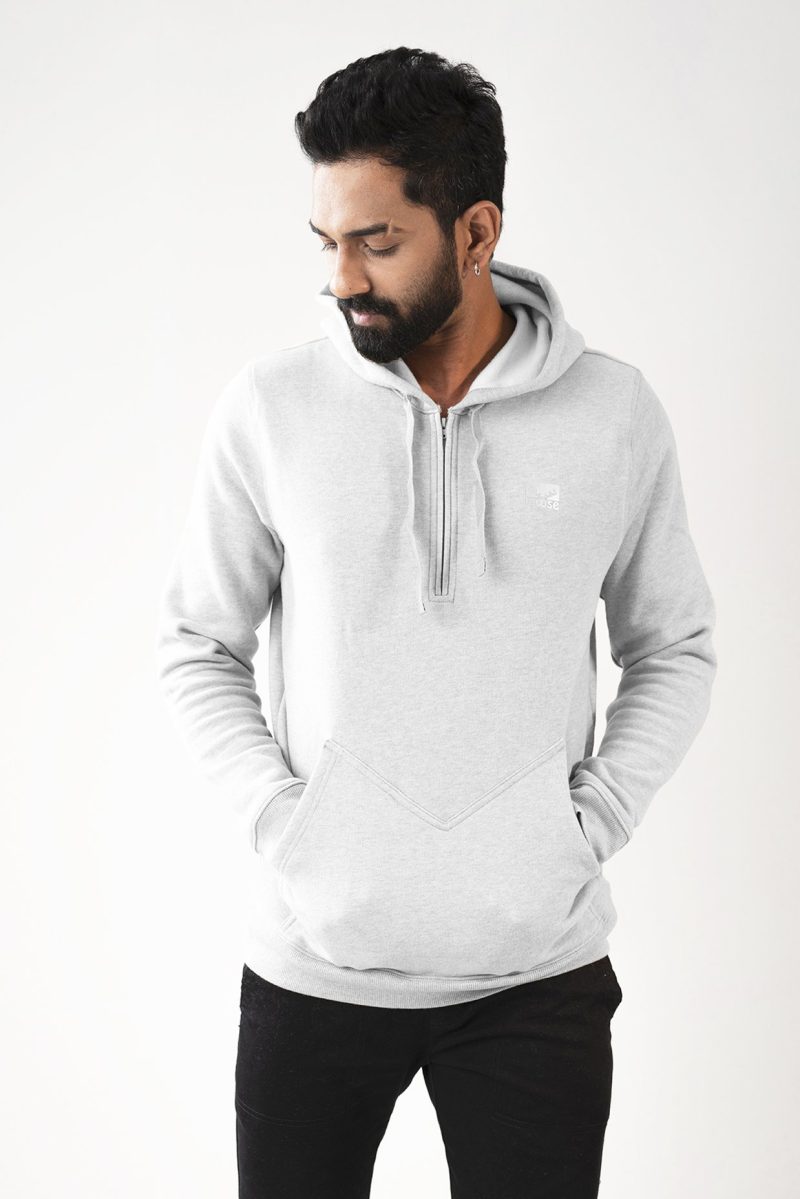 Men's Hoodie - Ash Heather 2 - Image 2