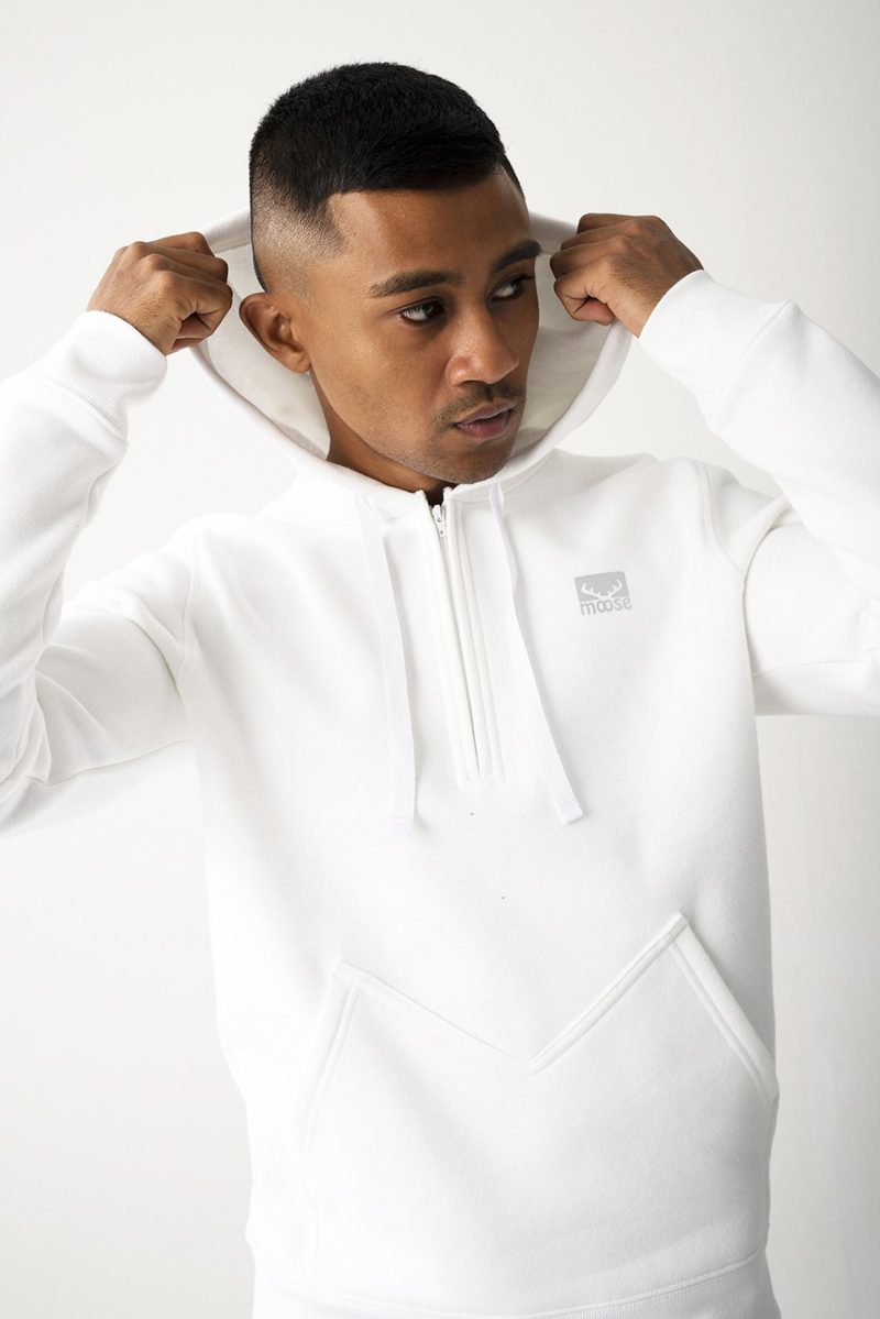 Men's Hoodie - White 1 - Image 2