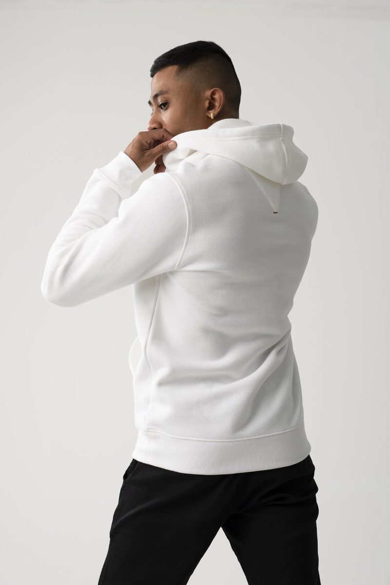 Men's Hoodie - White 1 - Image 3