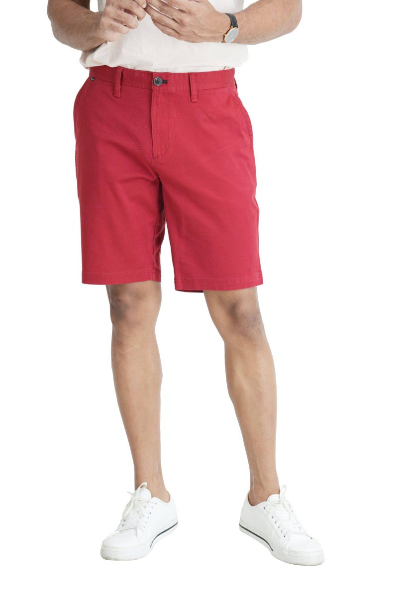 Men's Premium Chino Short - Wine Red - Image 2