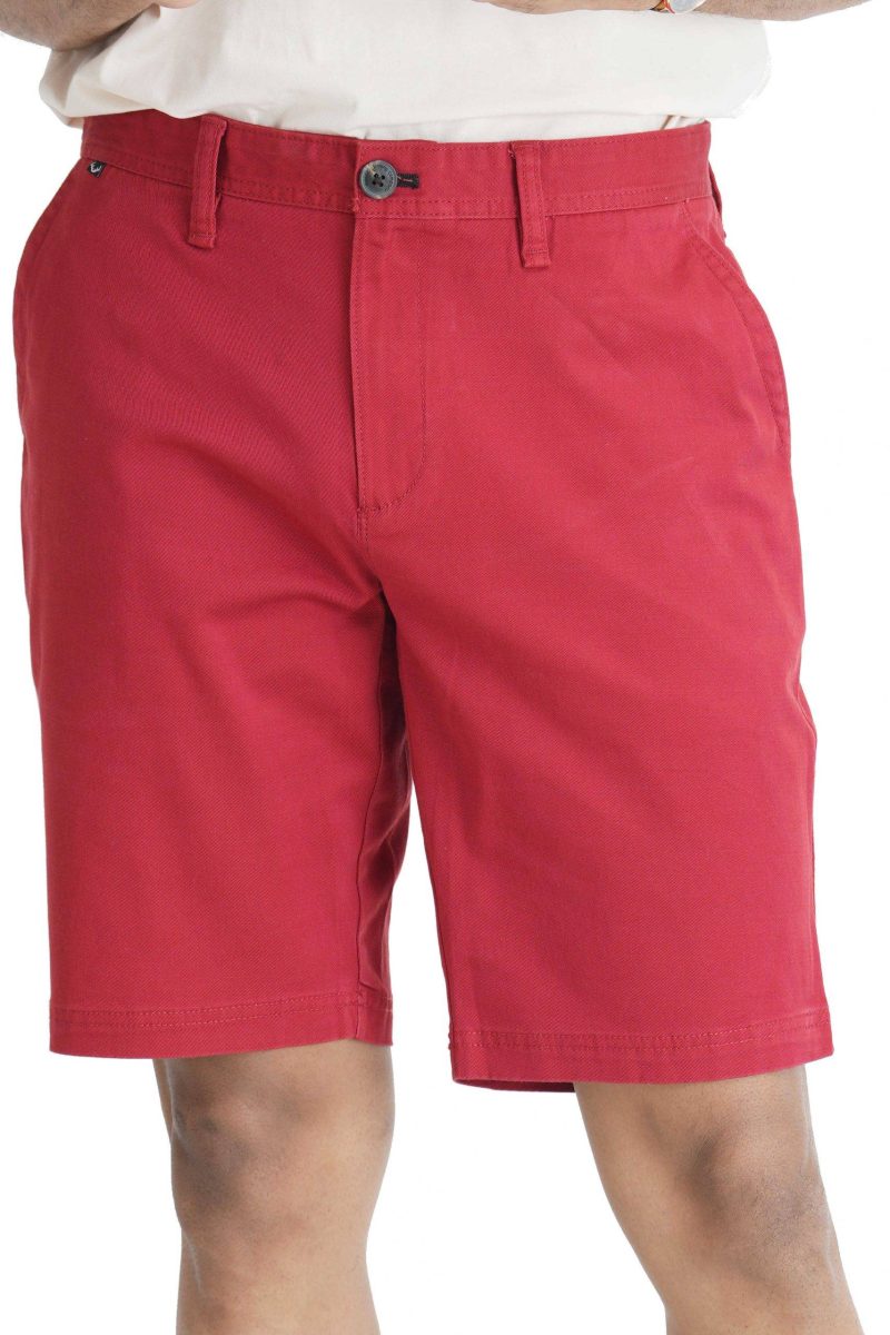 Men's Premium Chino Short - Wine Red - Image 4