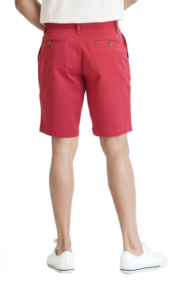 Men's Premium Chino Short - Wine Red - Image 5