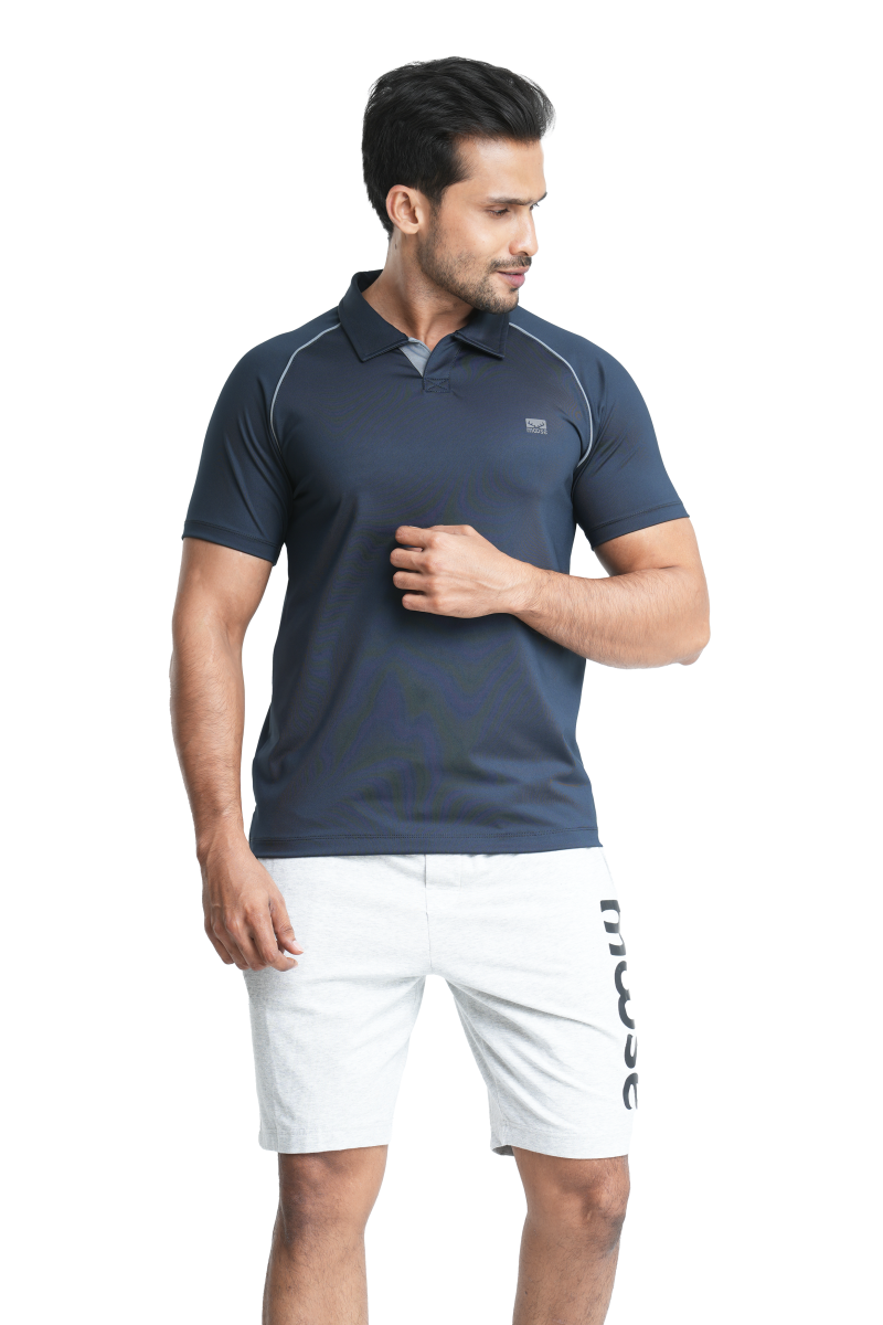 Sport Polo T- Shirt - Dark Sapphire - Image 2