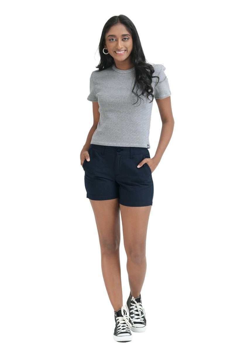 Women's Chino Short - Navy Blue 1