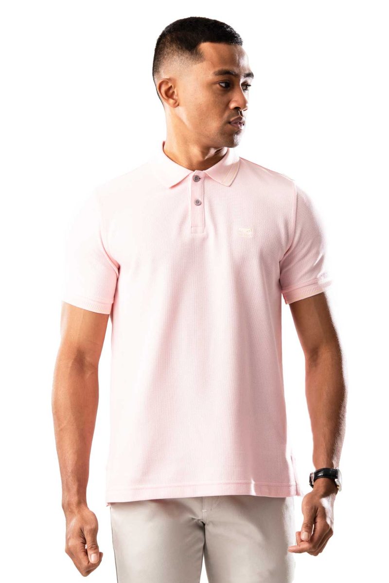 Moose Men's Superior Pique Polo T-Shirt - Heavenly Pink - Image 2