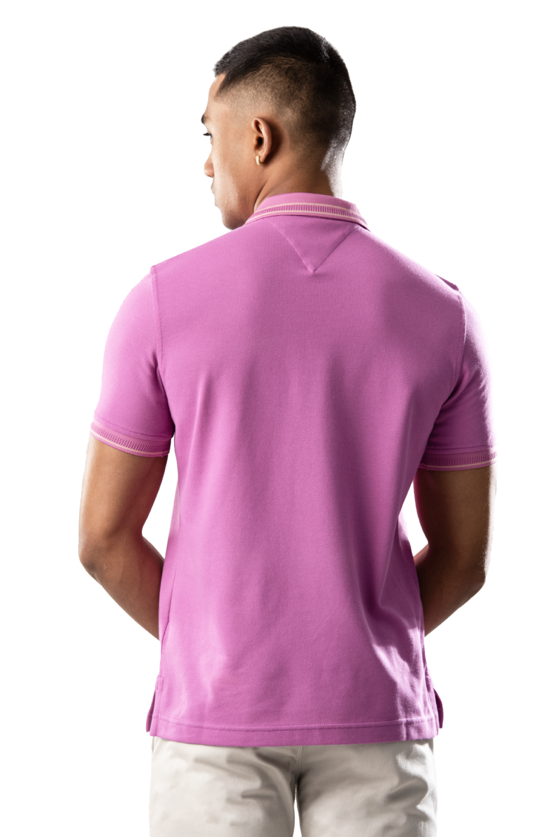Moose Men's Superior Pique Polo T-Shirt - Opera Mauve - Image 3
