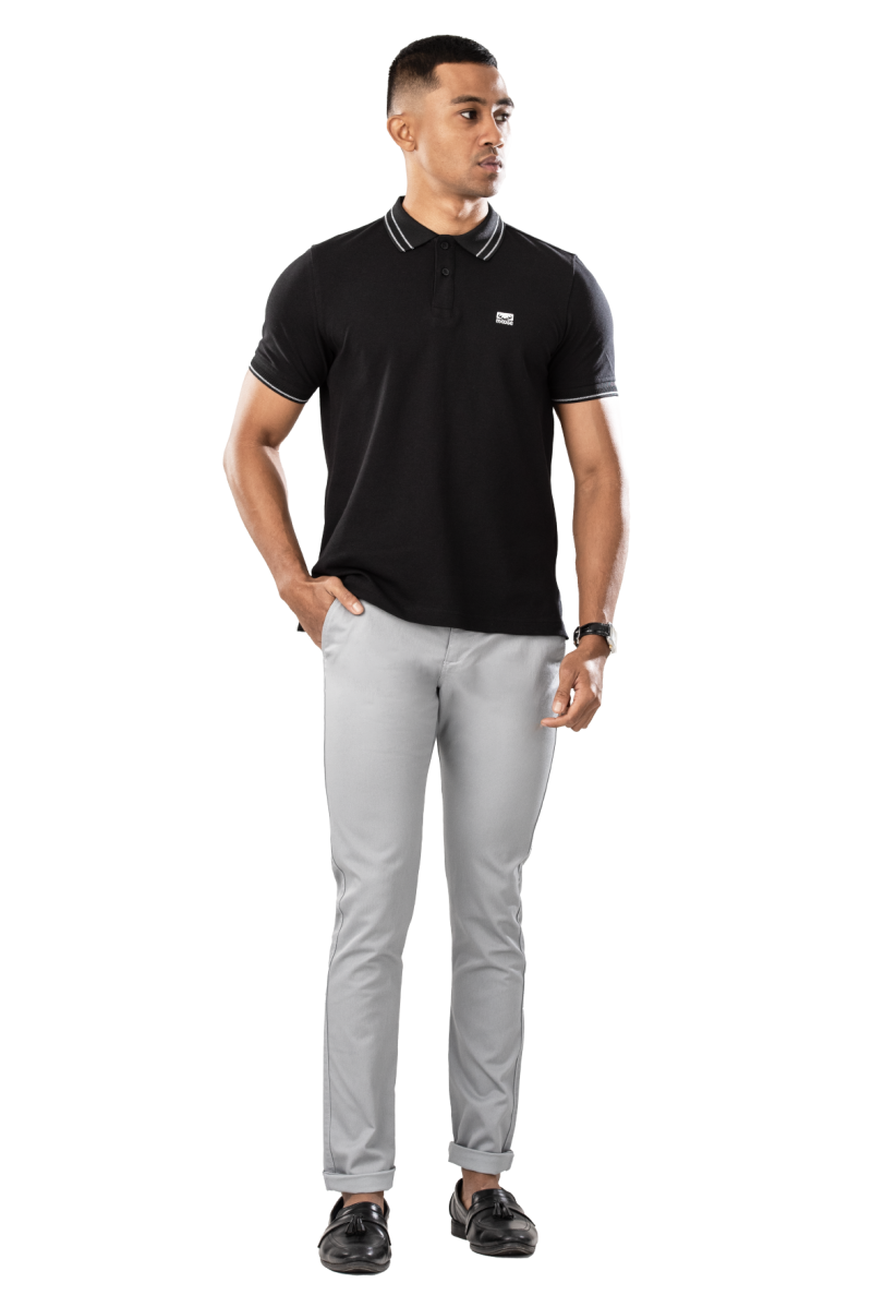 Moose Men's Superior Pique Polo T-Shirt - Jet Black