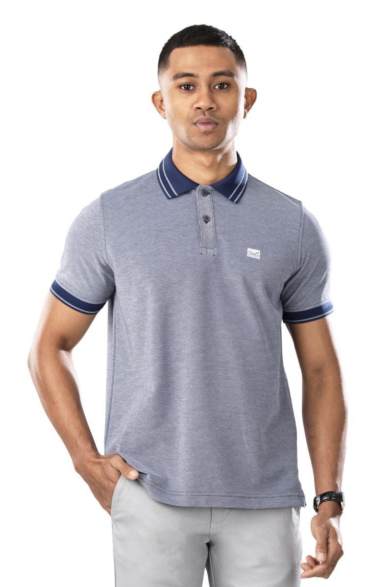 Moose Men's Superior Pique Polo T-Shirt - Chambray - Image 2