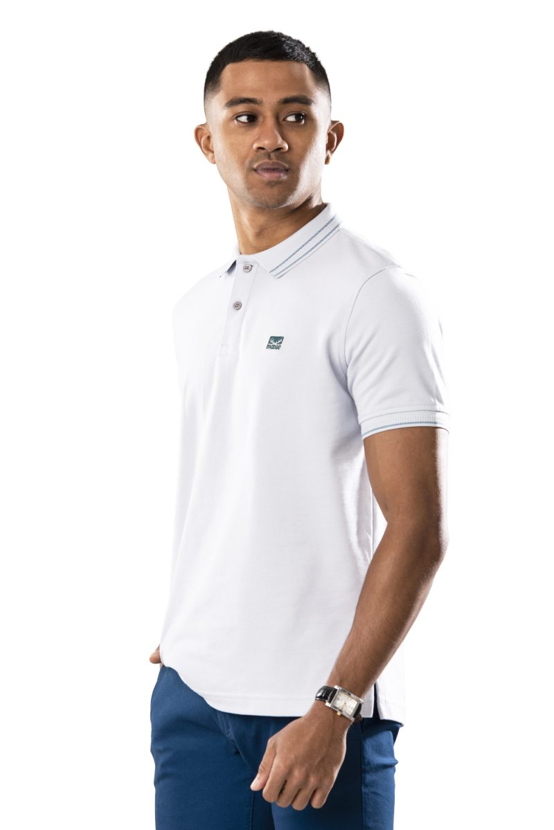 Moose Men’s Superior Pique Polo T-Shirt - Lavender Aura - Image 3