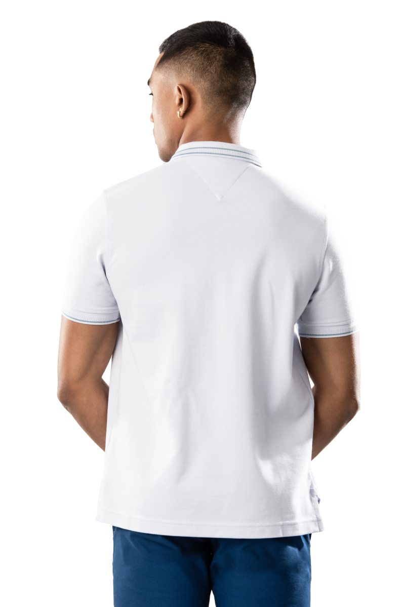 Moose Men’s Superior Pique Polo T-Shirt - Lavender Aura - Image 4
