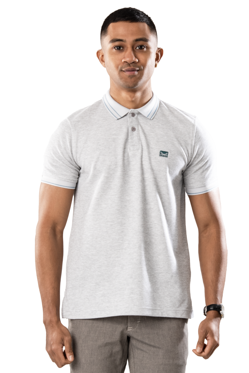 Moose Men's Superior Pique Polo T-Shirt - Grey Heather - Image 2