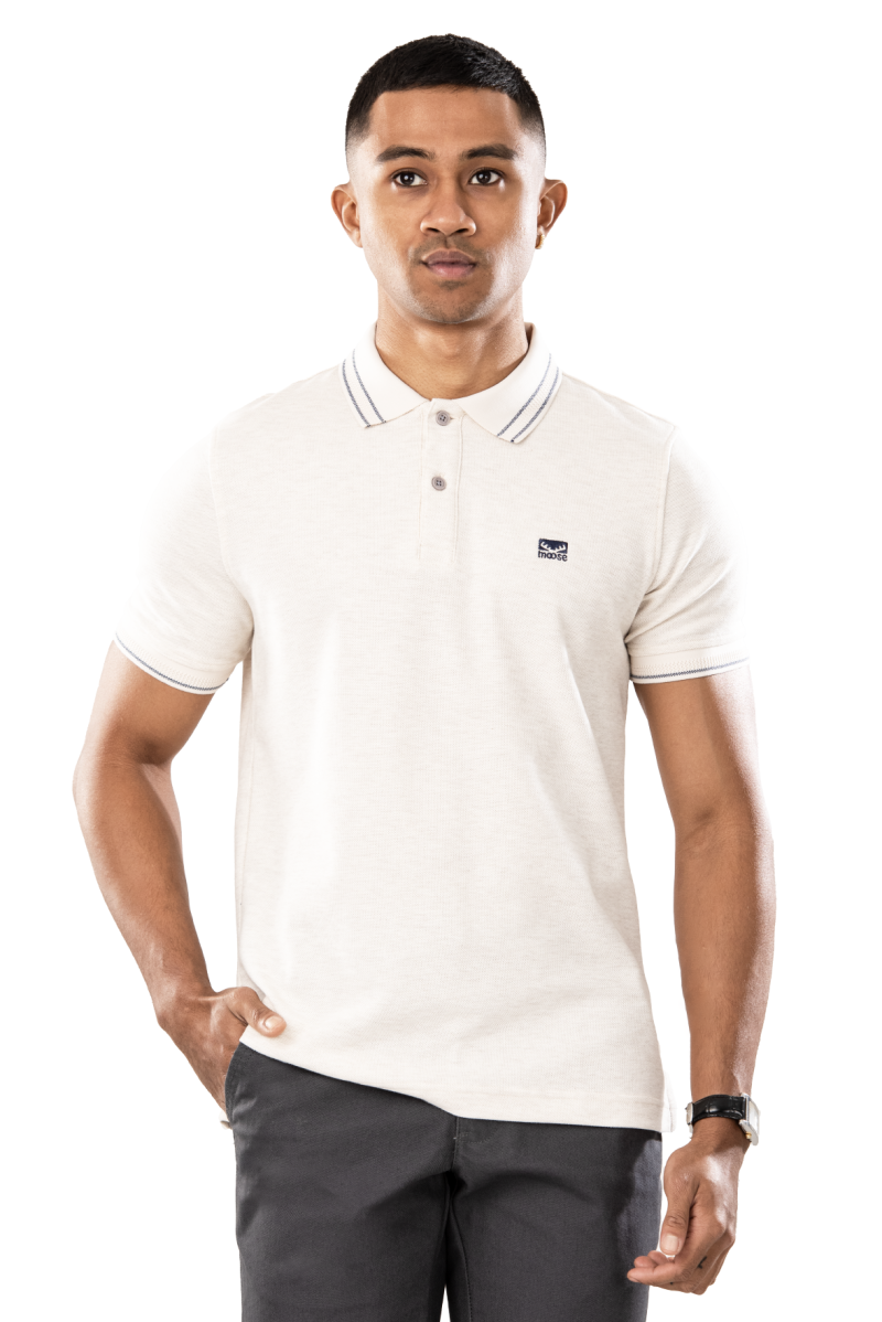 Moose Men's Superior Pique Polo T-Shirt - Antique Heather - Image 2