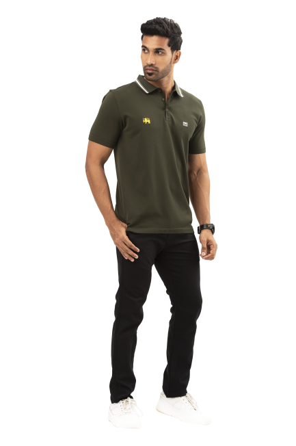 Seamless Slim Fit Polo T-Shirt