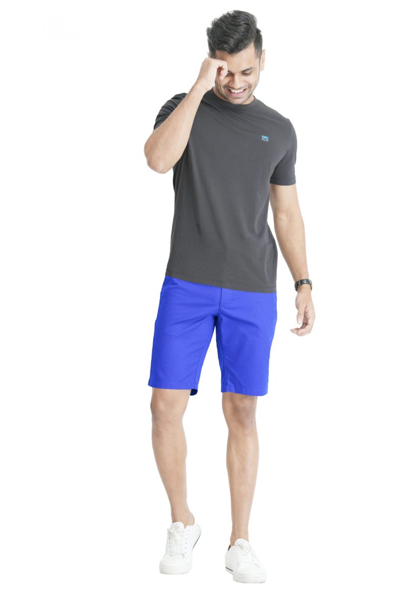 Men's Slim Fit Chino Short - Bright Blue 3