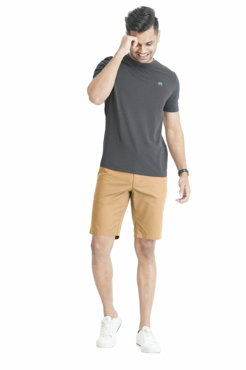 Men's Slim Fit Chino Short - Suntan 6