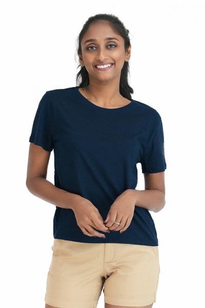 Women's Crew Neck T-Shirt - Dark Sapphire