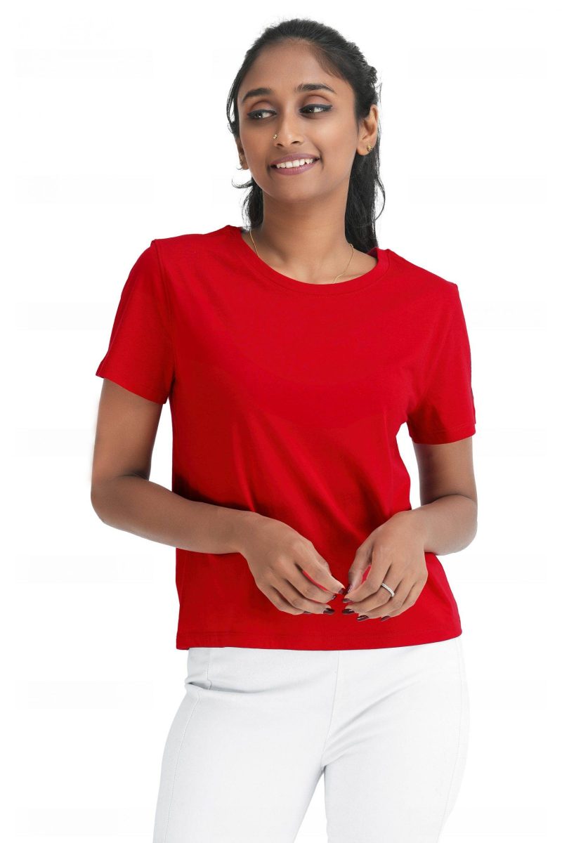 Women's Crew Neck T-Shirt - Mens Red